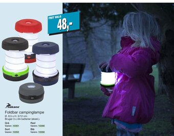 Harald Nyborg Foldbar Campinglampe tilbud