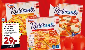 Bilka Ristorante Dr Oetker Pizza 2-Pak tilbud