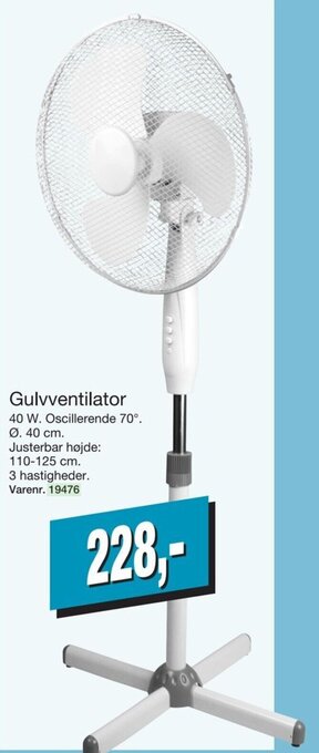 Harald Nyborg Gulvventilator tilbud