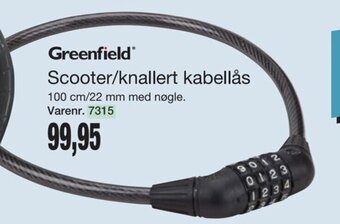 Scooter/Knallert Kabellås