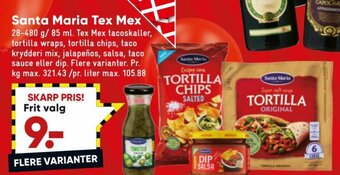 Bilka Santa Maria Tex Mex tilbud