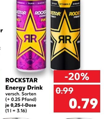 Kaufland DE Rockstar Energy Drink tilbud