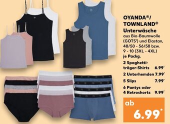 Kaufland Oyanda/Townland Unterwäsche tilbud