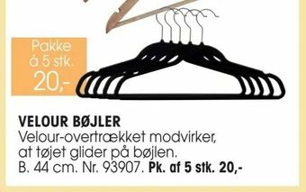 Daells Bolighus Velour bøjler tilbud