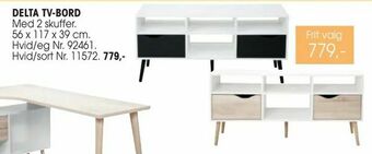 Daells Bolighus Delta tv-bord tilbud