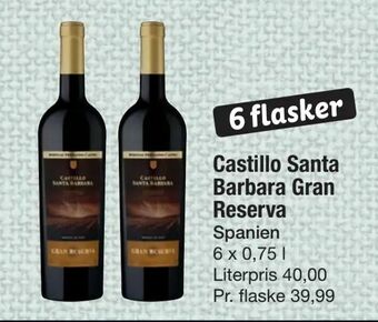 Fakta Tyskland Castillo Santa Barbara Gran Reserva tilbud