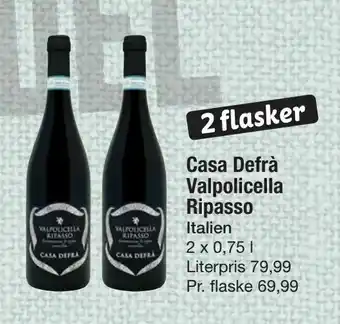 Fakta Tyskland Casa Defrà Valpolicella Ripasso tilbud