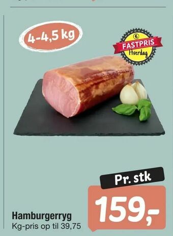 Fakta Tyskland Hamburgerryg tilbud