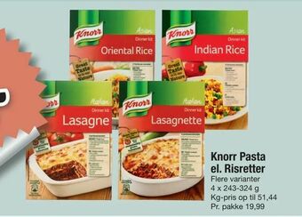 Fakta Tyskland Knorr Pasta el. Risretter tilbud