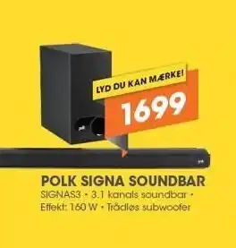 Expert Polk signa soundbar tilbud