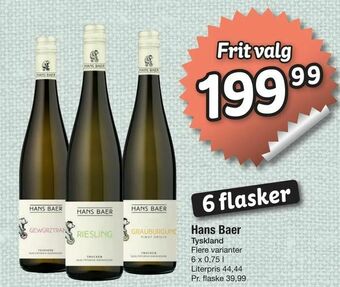 Fakta Tyskland Hans Baer tilbud