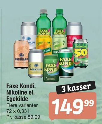 Fakta Tyskland Faxe Kondi, Nikoline el. Egekilde tilbud