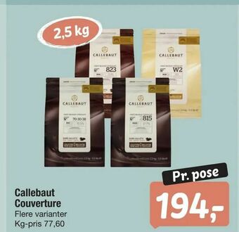 Fakta Tyskland Callebaut Couverture tilbud