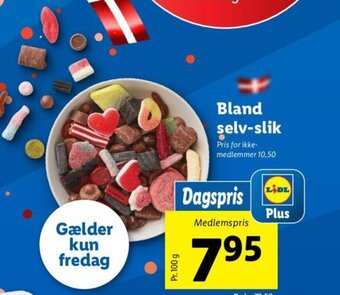 Lidl Bland selv-slik tilbud