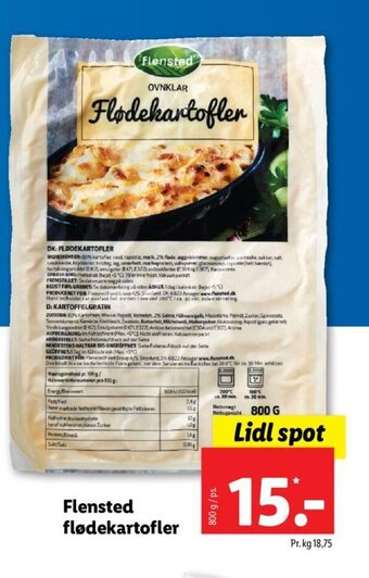 Lidl Flensted flødekartofler tilbud