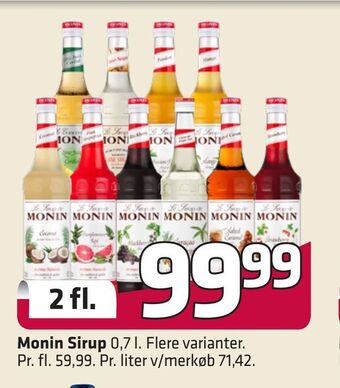 Fleggaard Monin sirup tilbud