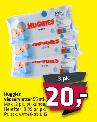 Fleggaard Huggies vådservietter tilbud