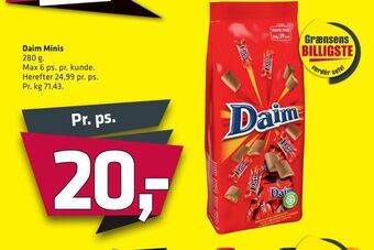 Fleggaard Daim minis tilbud