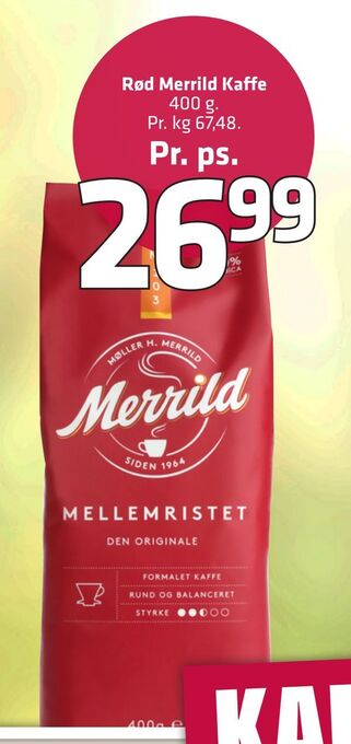 Fleggaard Rød merrild kaffe tilbud