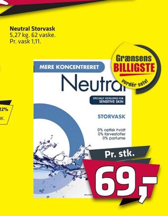 Fleggaard Neutral storvask tilbud