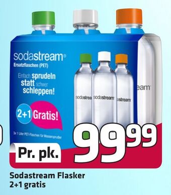 Fleggaard Sodastream flasker 2+1 gratis tilbud