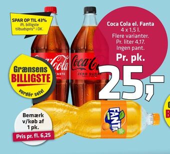 Fleggaard Coca cola el. fanta tilbud