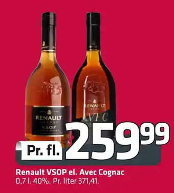 Renault vsop el. avec cognac