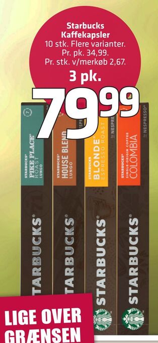 Fleggaard Starbucks kaffekapsler tilbud
