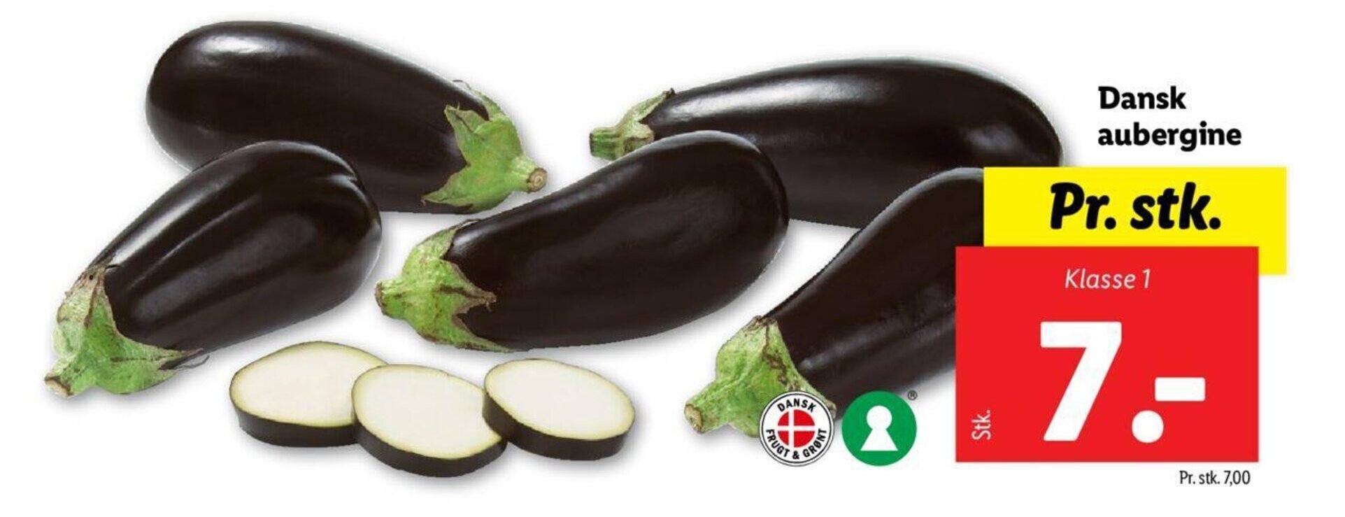 Dansk aubergine tilbud hos Lidl