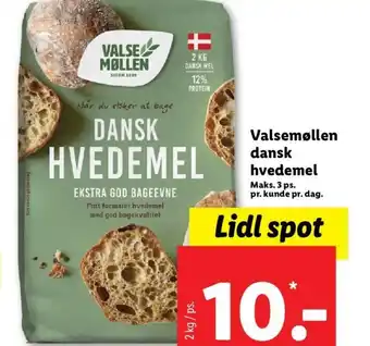 Lidl Valsemøllen Fuldkorns -hvedemel tilbud