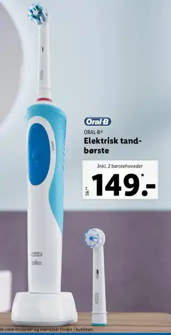 Lidl Oral-B Elektrisk tand børste tilbud