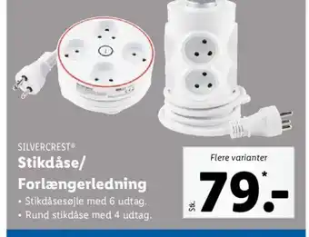 Lidl Silvercrest Stikdåse/Forlængerledning tilbud