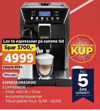 Power Espressomaskine tilbud