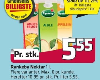 Fleggaard Rynkeby Nektar tilbud