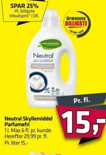 Fleggaard Neutral Skyllemiddel Parfumefri tilbud