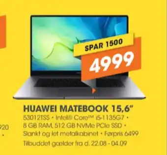 Expert Huawei bærbar pc tilbud