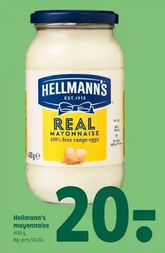 Coop 365 Hellmann's mayonnaise tilbud