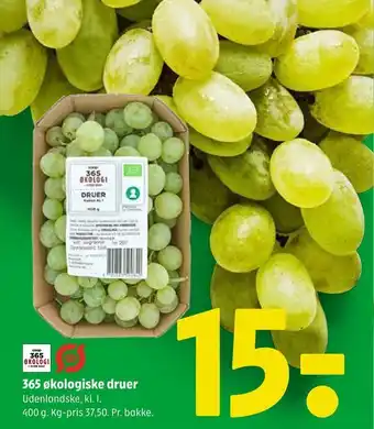 Coop 365 365 økologiske druer tilbud