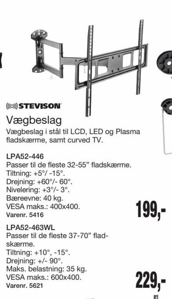 Harald Nyborg Stevison Vægbeslag tilbud