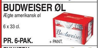 Budweiser øl