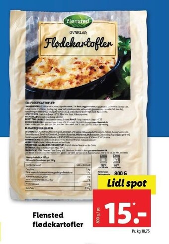 Lidl Flensted flødekartofler tilbud