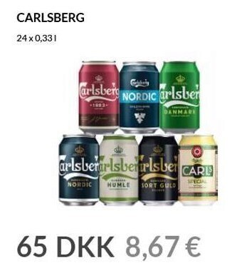 Nielsen's Discount Carlsberg tilbud