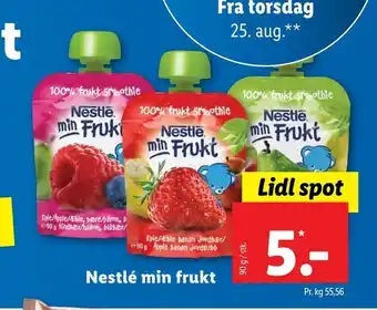 Lidl Nestlé min frukt tilbud