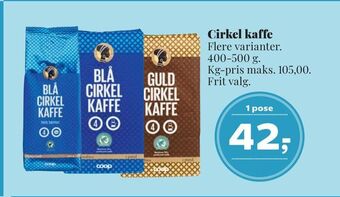 Dagli'Brugsen Cirkel kaffe tilbud