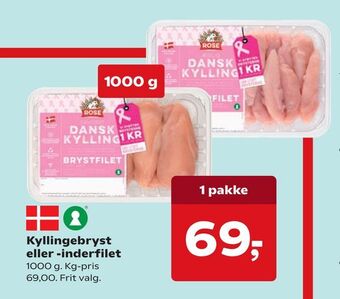 Dagli'Brugsen Kyllingebryst eller -inderfilet tilbud