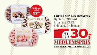 Dagli'Brugsen Carte d'or les desserts tilbud