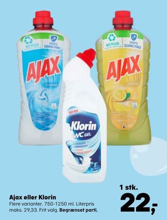 Ajax eller klorin