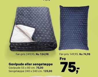 Kvickly Gavlpude eller sengetæppe tilbud