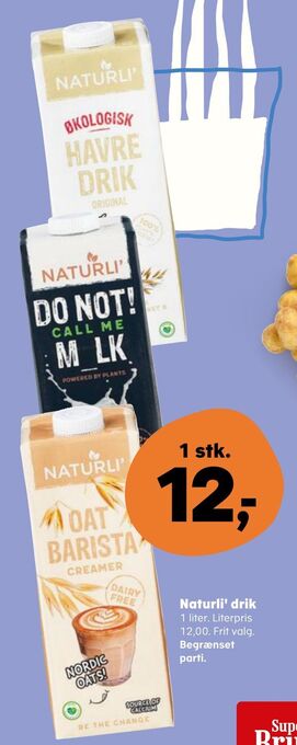 Kvickly Naturli' drik tilbud