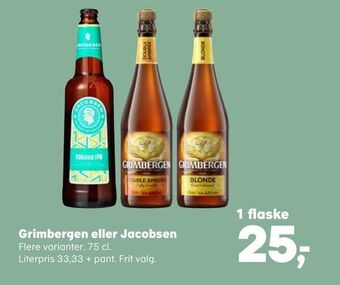 Kvickly Grimbergen eller jacobsen tilbud